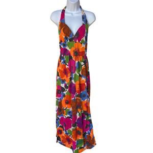 Vintage Union Made "Perfection Fit by Roxanne" Halter Maxi Dress S/M pls read!